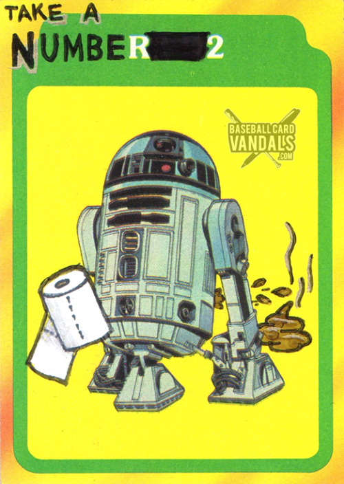baseballcardvandals - Dumpin’ droid.Own this BCV Original.
