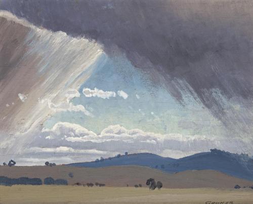 thunderstruck9 - Elioth Gruner (Australian, 1882-1939), Storm...