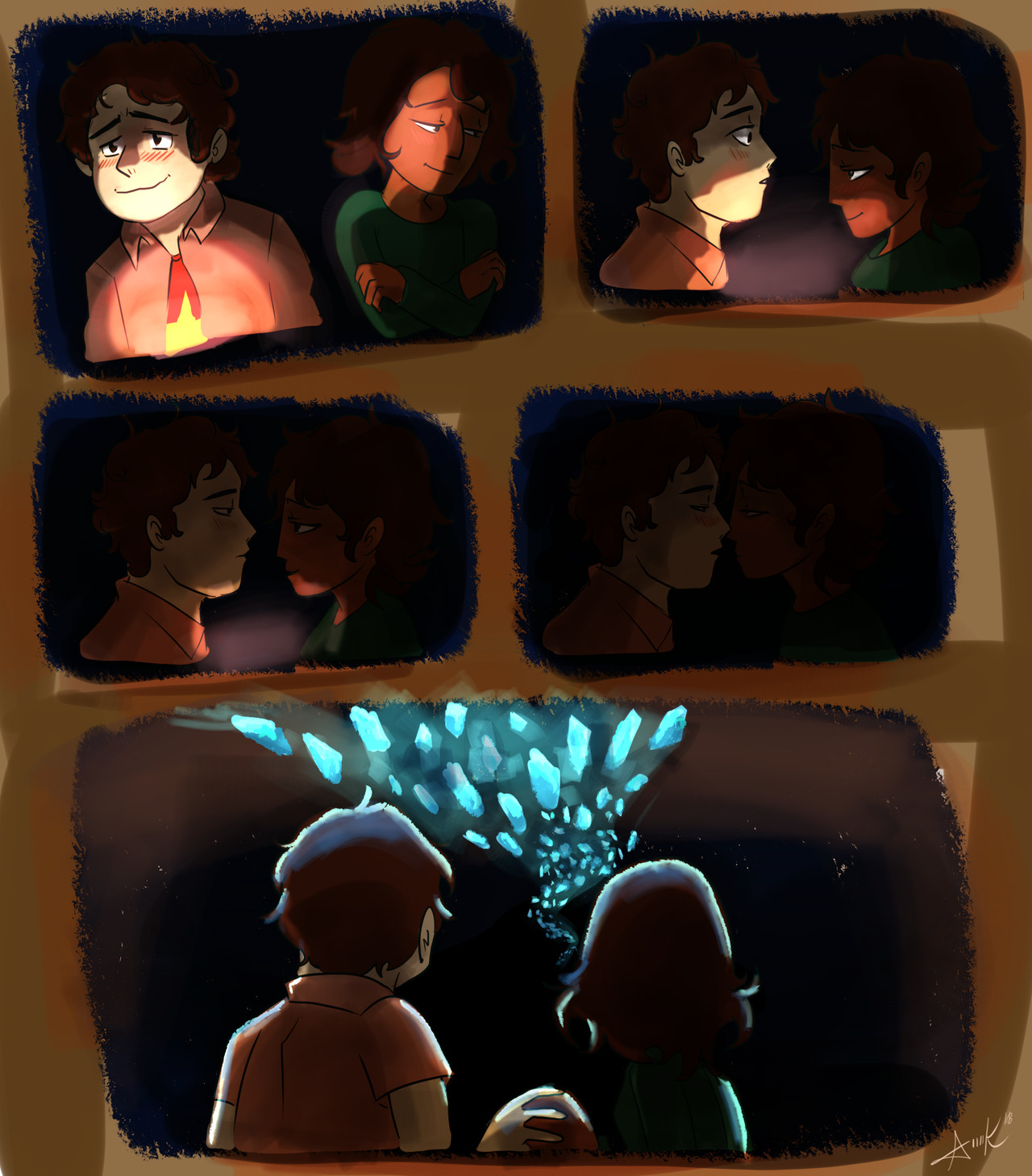 Based on the scene “The cave of two lovers….” from Avatar The last airbender