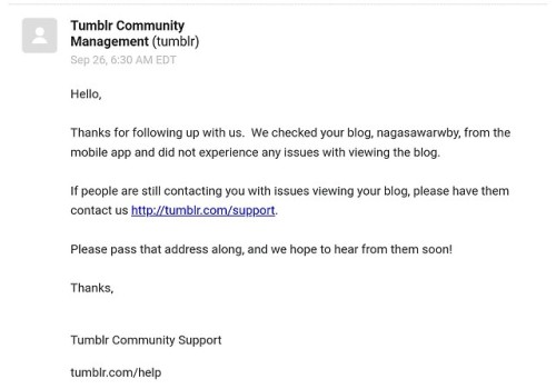 Hey guys! I just asked the tumblr support about the problem with...