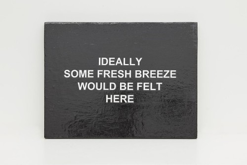 visual-poetry - »ideally some fresh breeze would be felt here« by...