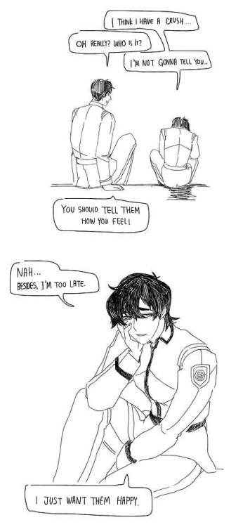 zuspacey - In which Keith still thinks Shiro is unavailable and...