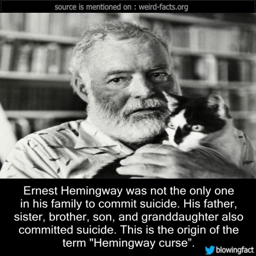 mindblowingfactz - Ernest Hemingway was not the only one in...