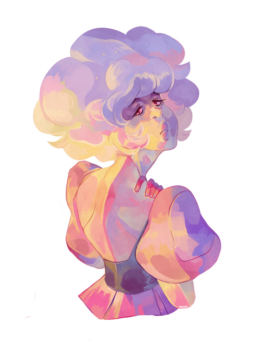 +6 hours painting of pink diamond i lowkey did for my commission sheet this was the first time i drew pink
