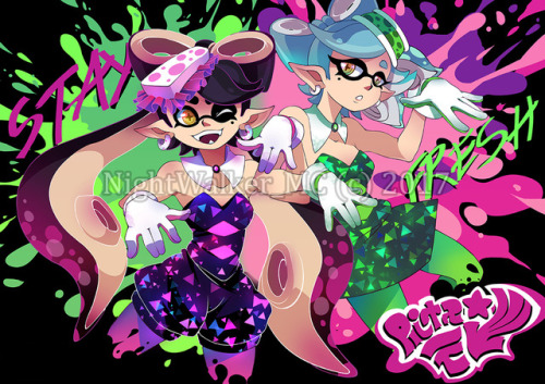 Finally got around in making a Squidsisters fan art D - < The...