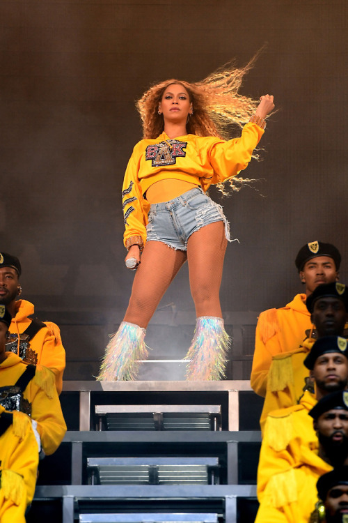 celebsofcolor - Beyonce performs onstage during 2018 Coachella...