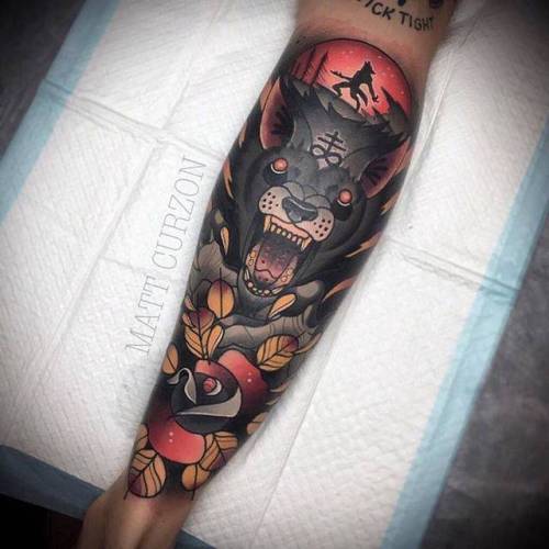 Werewolf Cover Up Tattoo by Alan Aldred TattooNOW