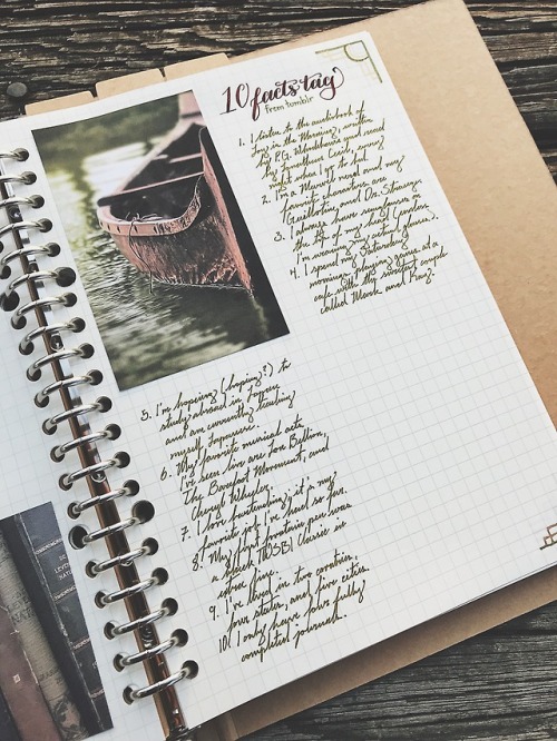 bookmarksandbrushpens - I was tagged by @journaling-junkie to do...