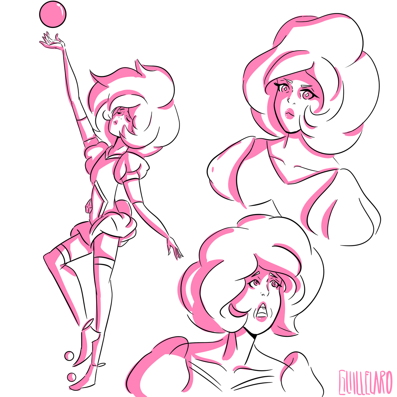 A quick sketch of Pink Diamond, maybe I’ll finish it later Instagram: @guillelaro.art
