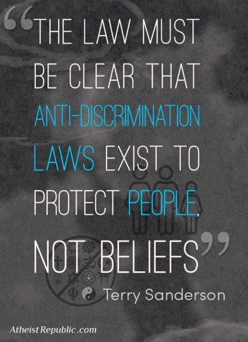 secularsolis - proud-atheist - Anti-Discrimination Protects...