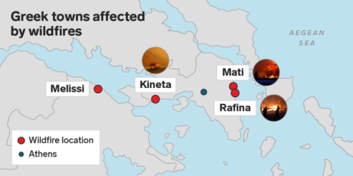 businessinsider - Devastating wildfires in Greece kill 60 while...