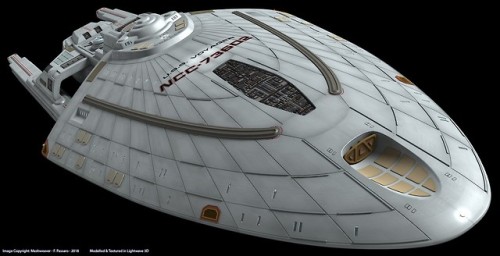 8of5 - Fabio Passaro renderings for Eaglemoss’ Starships...