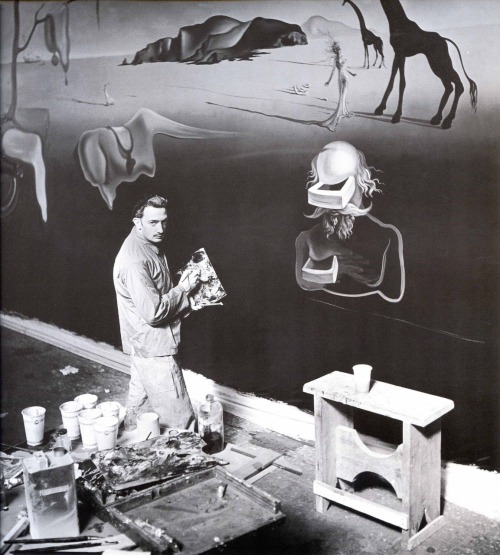 last-picture-show - Salvador Dali at Work, The Dream of Venus,...