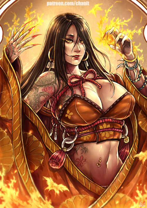 My patreon VIP pledge monthly reward Character : Sumiko , Fire...