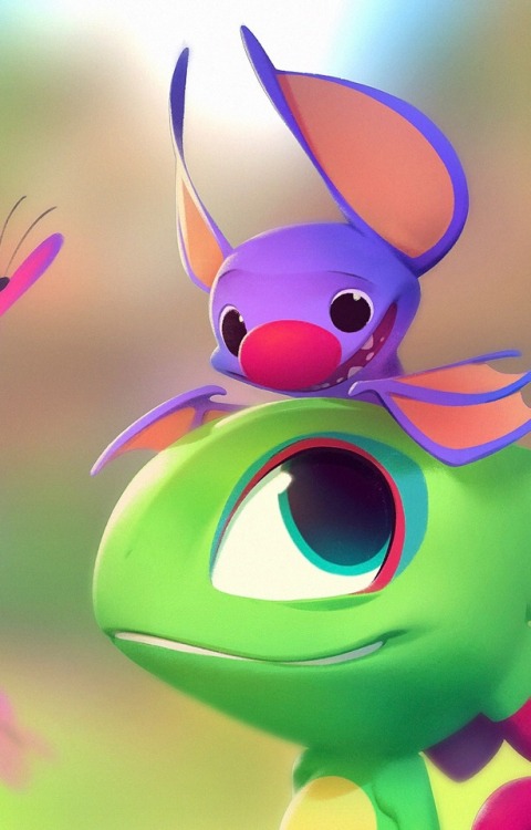 Erika and I have a little crush on Yooka Laylee on the...