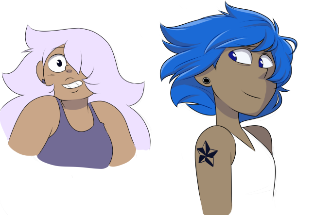 Some human au Ame and Lappy