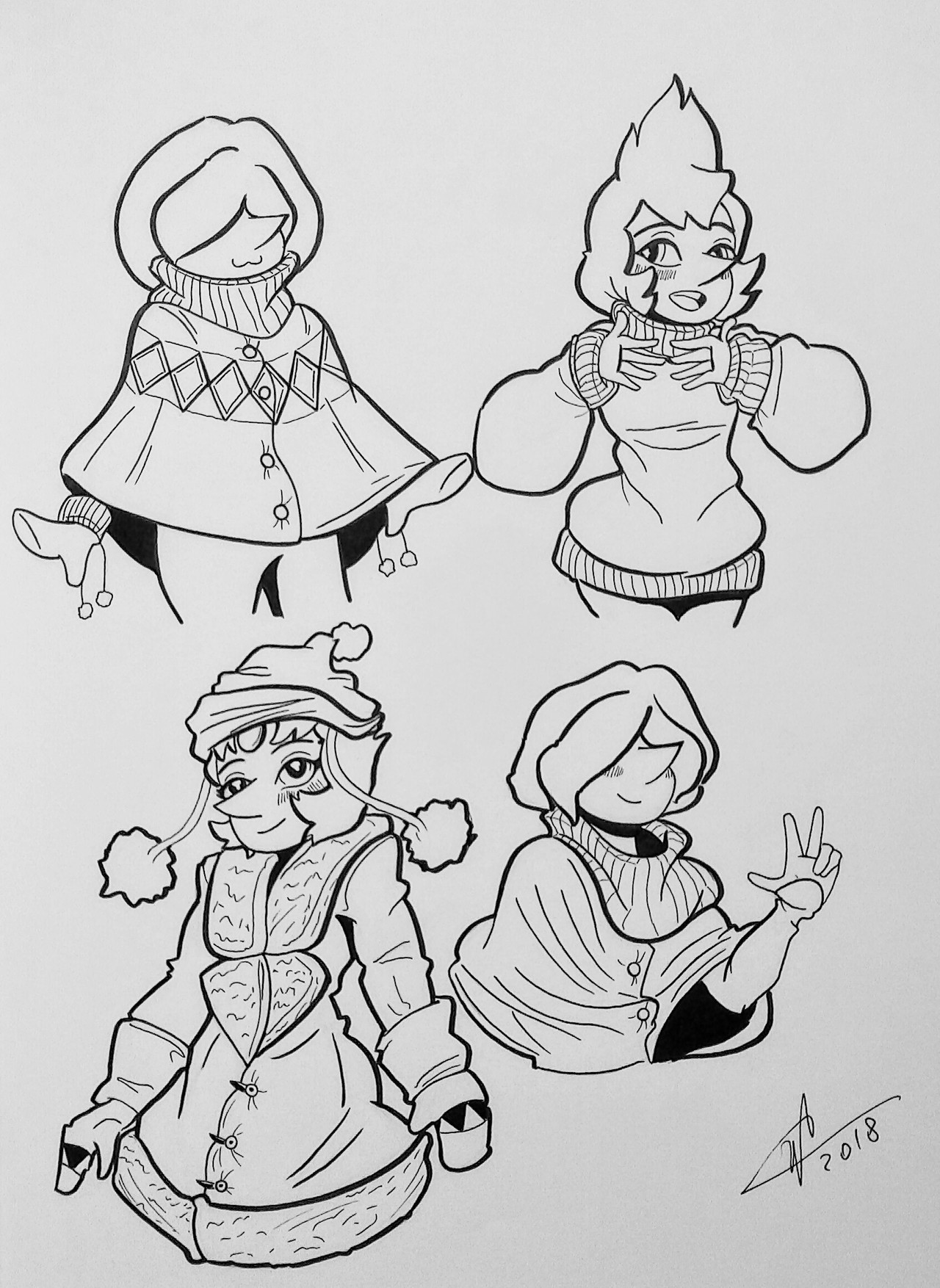 Its really cold and snowy outside. So i decided to draw some pearls.