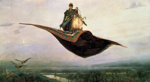 blue-storming - Viktor Vasnetsov, The Flying Carpet, 1880