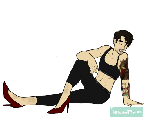 peppermintpapers - Mm Brendon really slayed the leggings and...