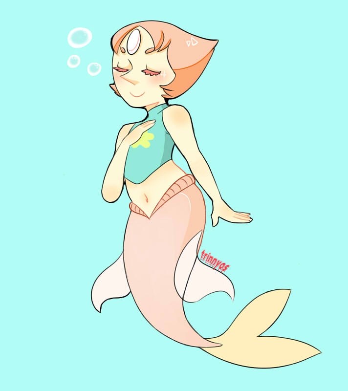 Mermaid pearl💕💕💕 Continuation from my lapis and peridot mermaids.