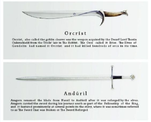 kungfutaichimaster - The swords of Middle Earth.Professional tai...
