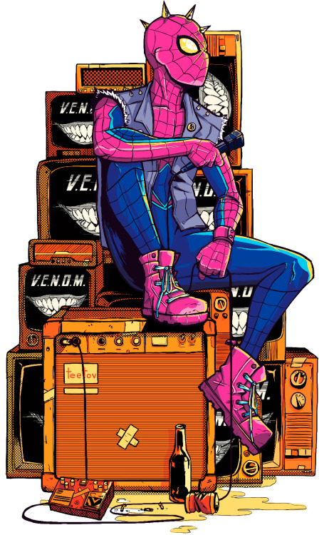 teetov - Spider-Punk from Spider-Verse #2