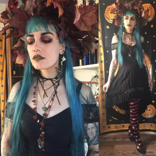 thegothicalice - Must be a holiday, I have faux plants on my head...