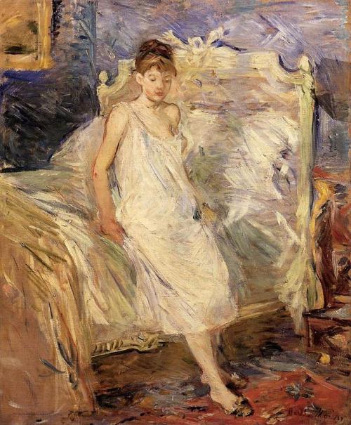 artist-morisot - Getting Up, 1886, Berthe MorisotMedium - oil on...