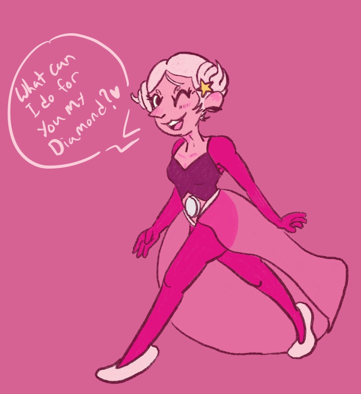 I’m a huge subscriber of the white pearl was pink pearl theory gosh she’s cute!!