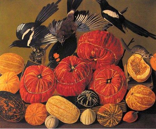 heartbeat-of-leafy-limbs - ADOLF DIETRICH Still Life with Pumpkins...