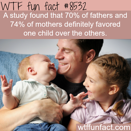 wtf-fun-factss - Your mom and dad have a favorite child a study...