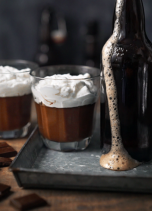 dark chocolate pudding with double chocolate stout - recipe on our...