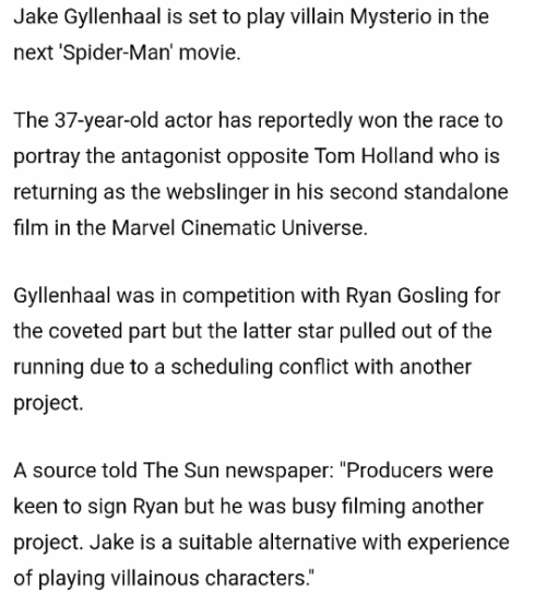 thewintersoldiers - jake gyllenhaal is joining the mcu i repeat...
