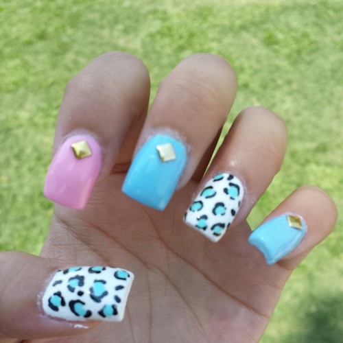 cheetah print nails on Tumblr