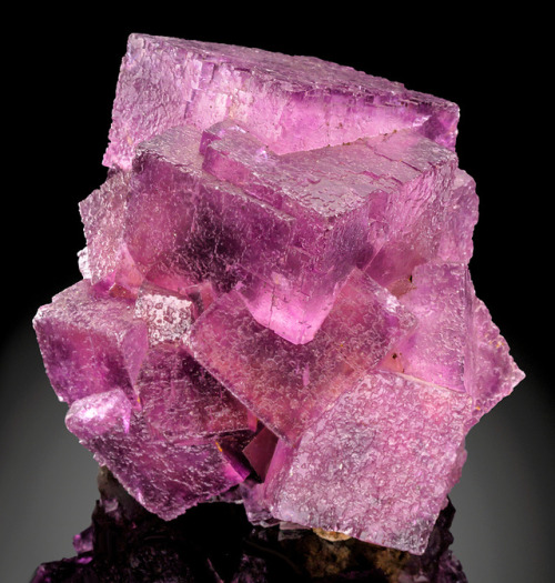 hematitehearts - Cluster of Raspberry-Purple Fluorite...