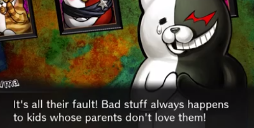 punny-gamer - Monokuma is totally the best father ever…