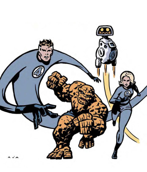 doubleentandre - spaceshiprocket - Fantastic Four by David...