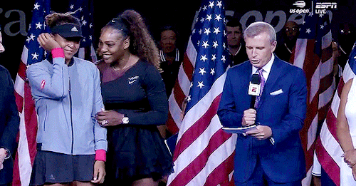 isshemonica - angiekerber - Serena Williams comforting Naomi...