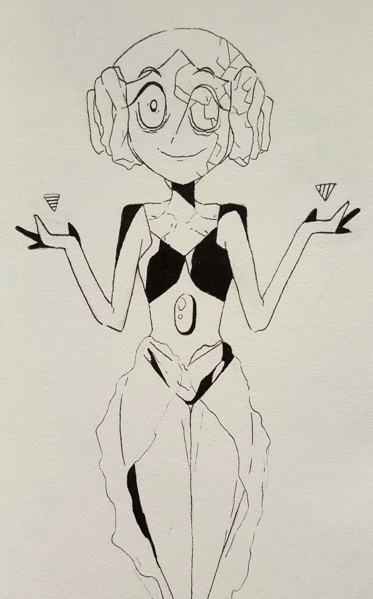 white pearl is gonna give me nightmares at some point, does she deserve well drawn hands??? - no