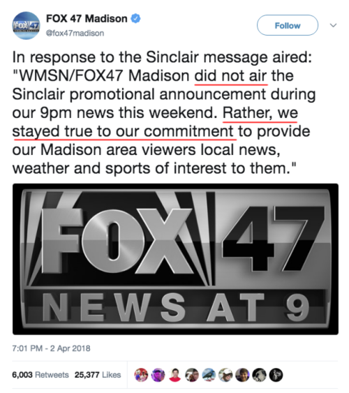 mediamattersforamerica - These Sinclair reporters and stations (or...