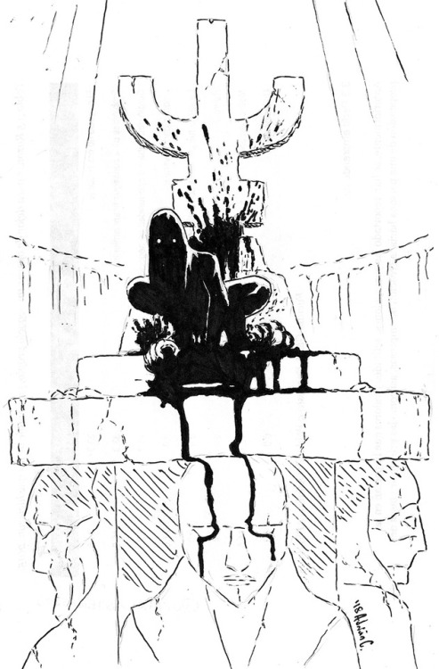 adriandibuja - 8. Blood witch desecrating the hall of deities.