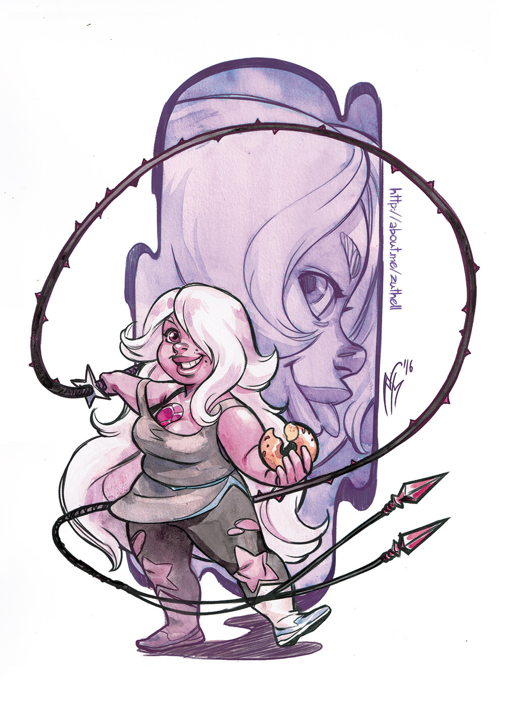 Finished one that I began a while ago! =D Amethyst from Steven Universe!!
