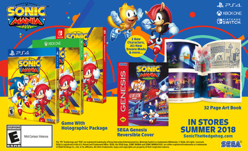sonicthehedgehog - Sonic Mania goes packaged with Sonic Mania...