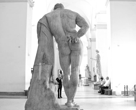 vintagemusclemen - A rear view of the Farnese Hercules by...