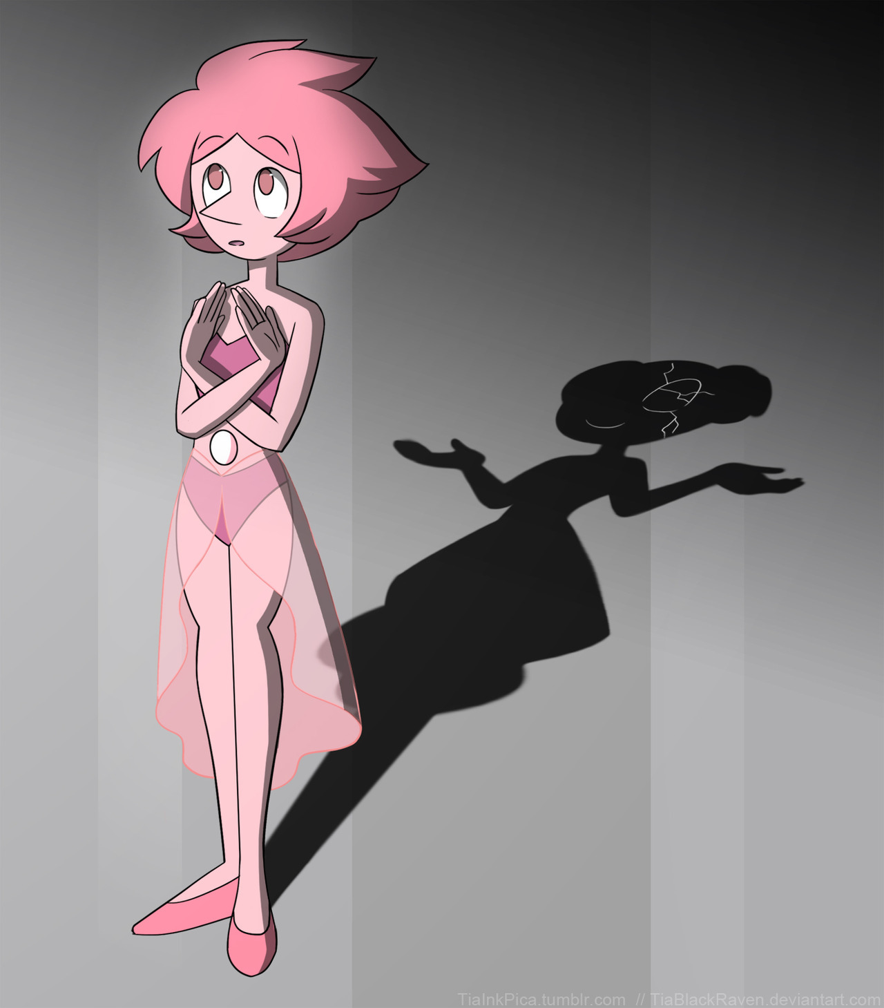 Many theorize that the White (creepy) Pearl, who find in the last ep. of SU, is the original Pink Pearl for Pink Diamond, but, after the death of her, she was “adjusted” by White Diamond to become his...