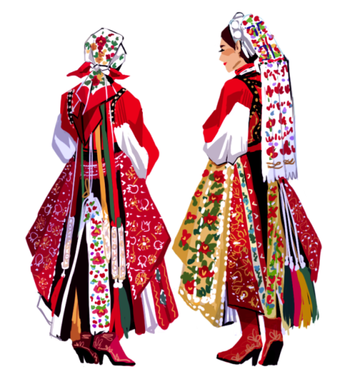jam-art:hungarian folk costumes from Kalotaszeg (now called...