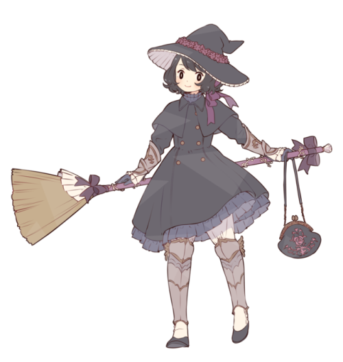 ai-wa:Armored witch. She is a messenger. A well-off kid who...