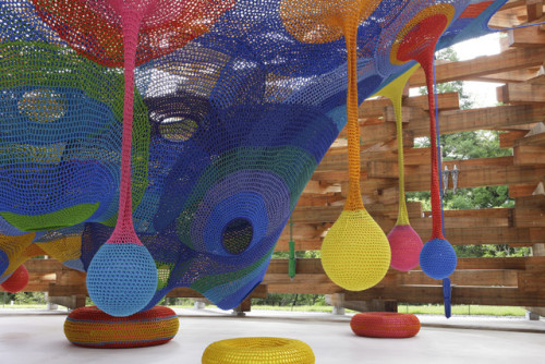 wetheurban:Crochet Playgrounds by Toshiko Horiuchi...