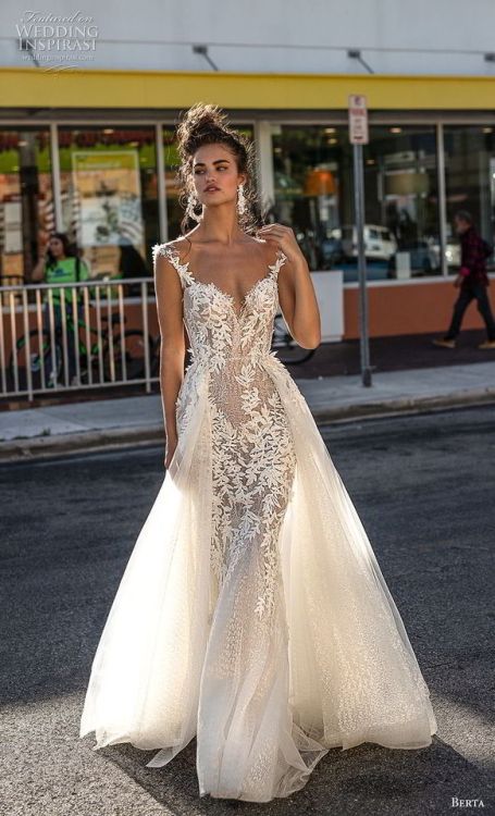 (via Berta Spring 2019 Wedding Dresses — “Miami” Bridal...