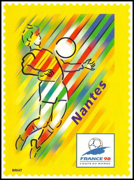 France’s 1998 World Cup postage stamp collectionThey go in the top corner, ideally followed by a Zizou roulette. File under things that have been left behind by time, but are still glorious. Great find Footysphere.